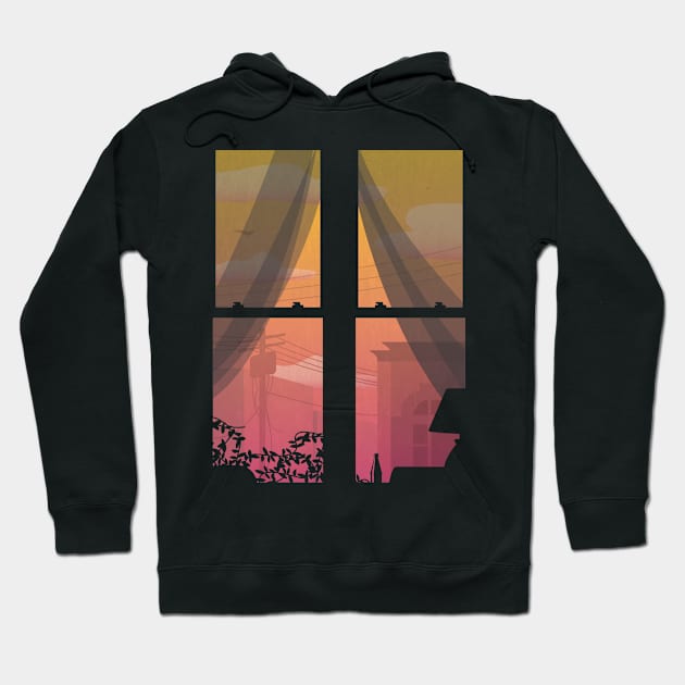 Dusk Window Hoodie by FrankOkay